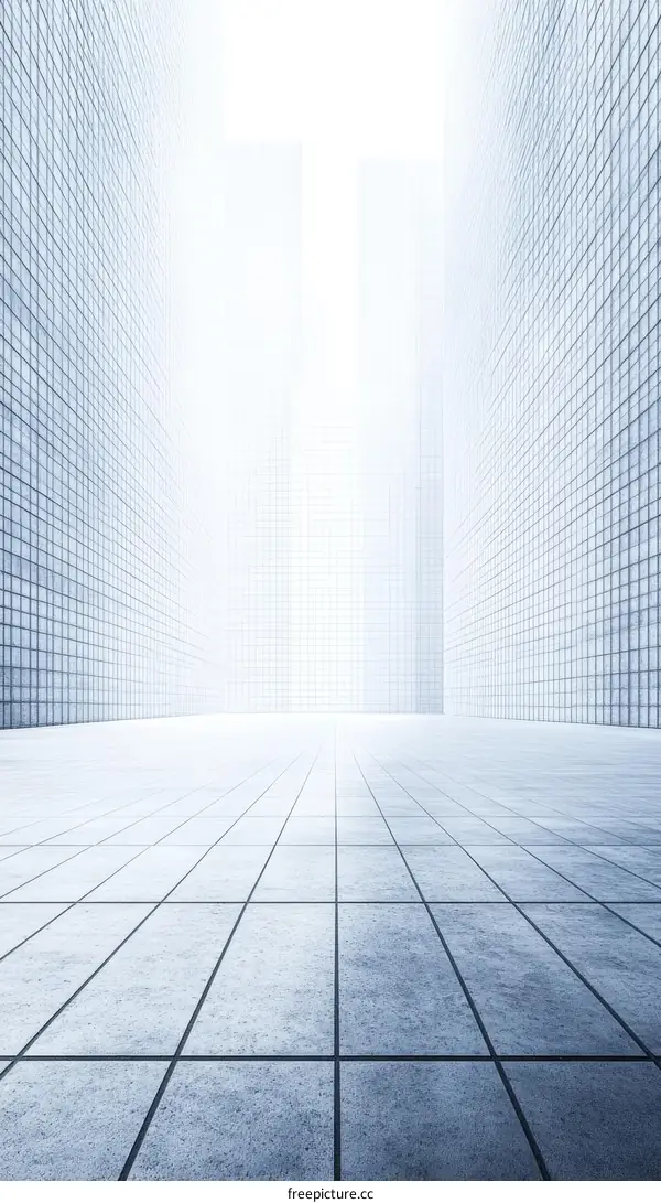 Modern City Abstract Perspective Architecture