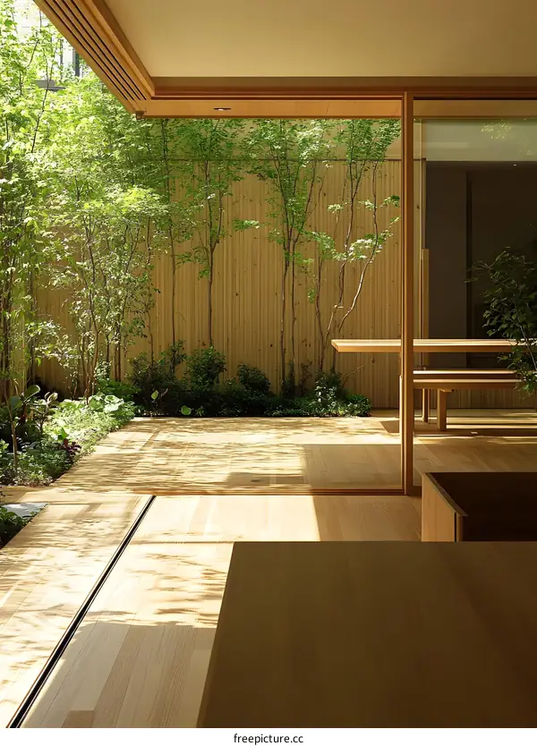 Minimalist Japanese Garden Patio Design