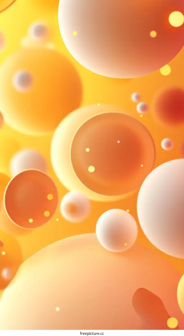 Abstract Gradient Bubbles Background Design