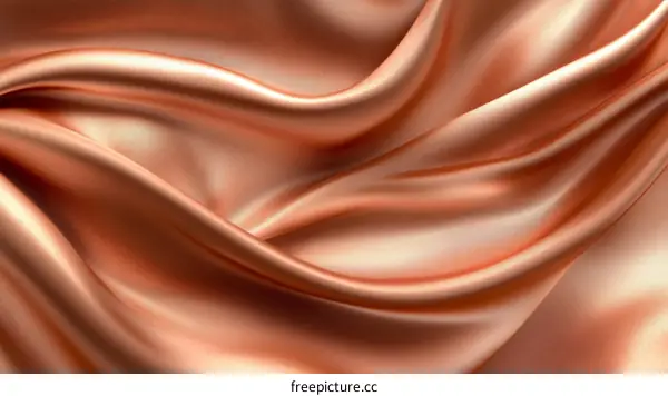 Elegant Peachy Satin Fabric Texture
