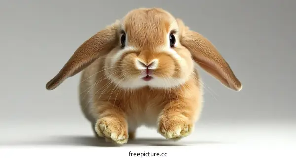 Adorable Baby Rabbit in Action