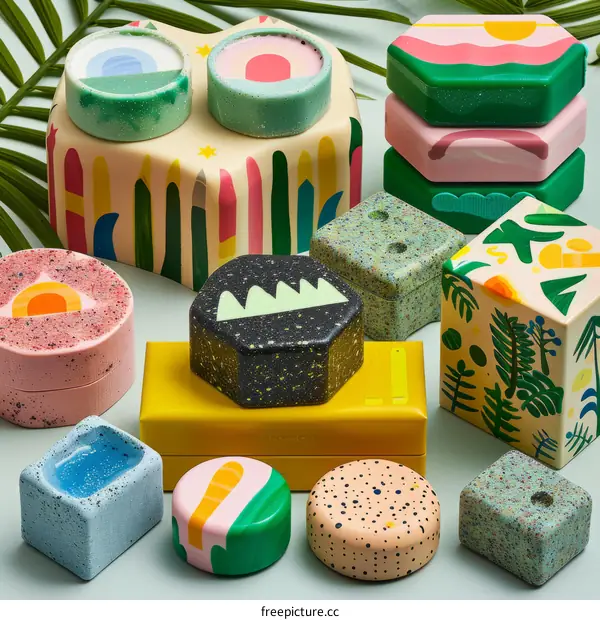 An Array of Colorful and Playful Trinket Boxes