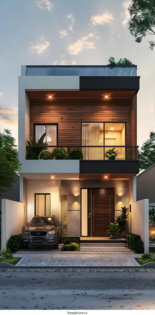 A modern style of townhouses