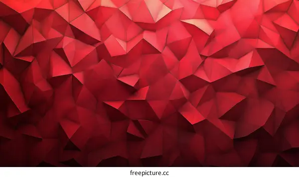 Abstract Red Geometric Background Design