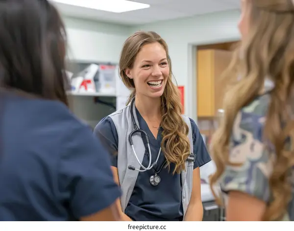 Veterinary Professionals in a Clinic