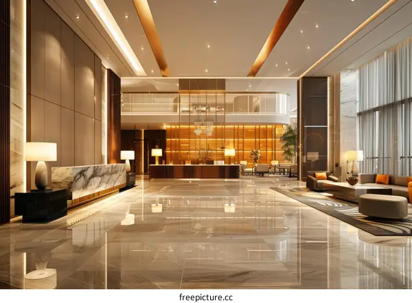 Modern Luxury Hotel Lobby Interior Design