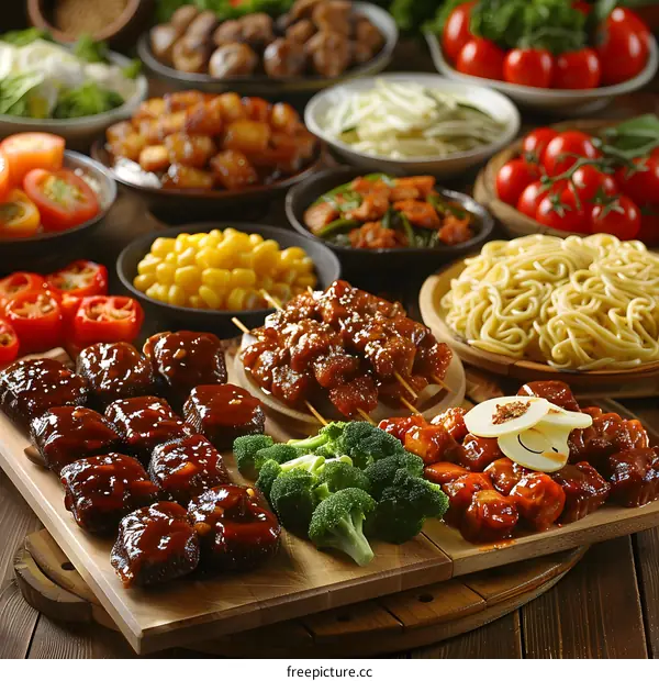 A table full of delicious food