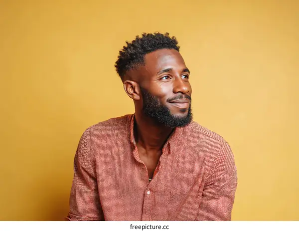 Portrait of a Thoughtful Black Man
