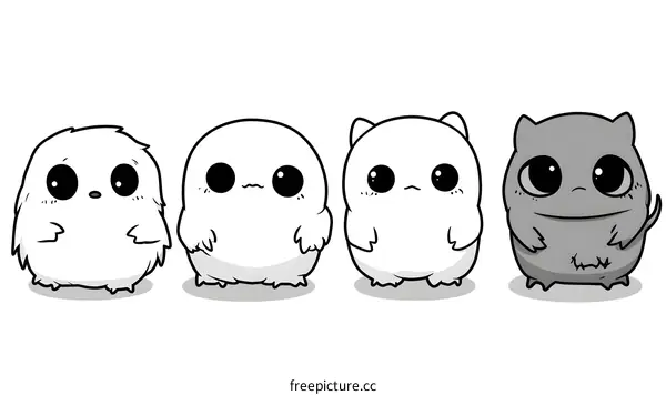 Cute Cartoon Animals Illustration