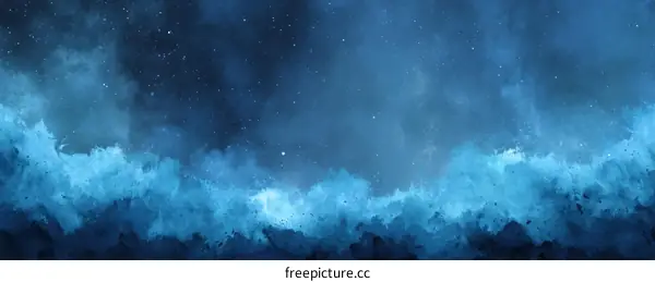 Abstract Night Sky Artwork