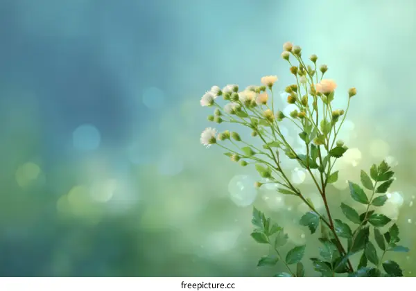 Delicate Floral Blossoms in Soft Light