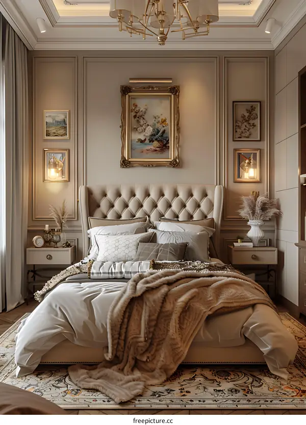 European luxury bedroom