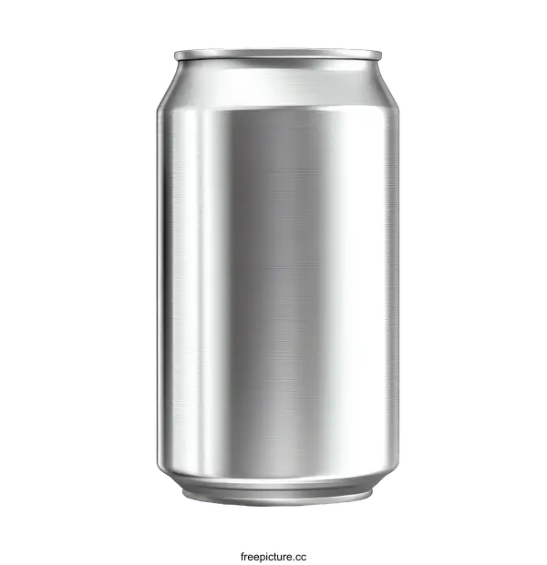 [Transparent Background PNG]Blank Aluminum Beverage Can Mockup