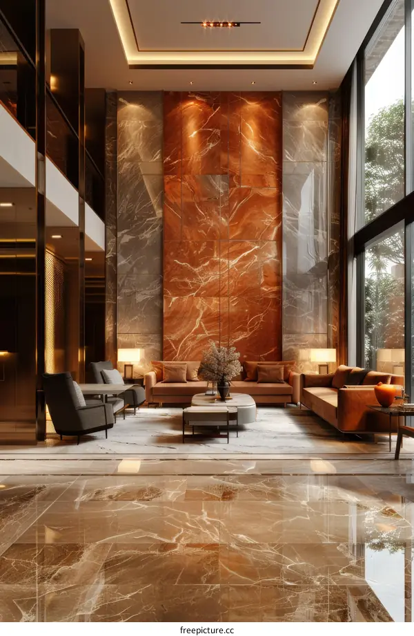 Luxury Modern Hotel Lobby Interior Design