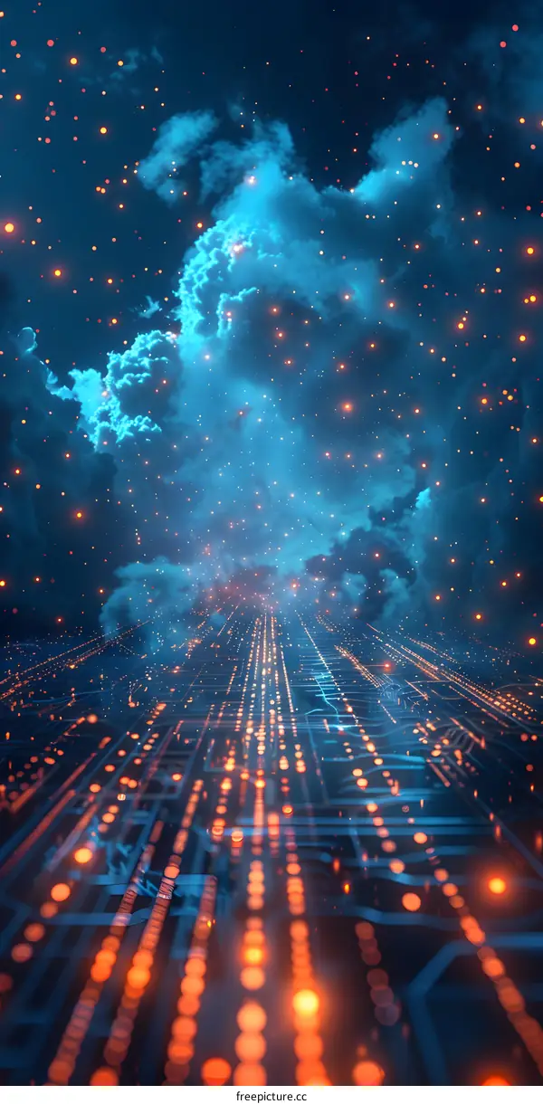 Digital Cloud Network Technology Background