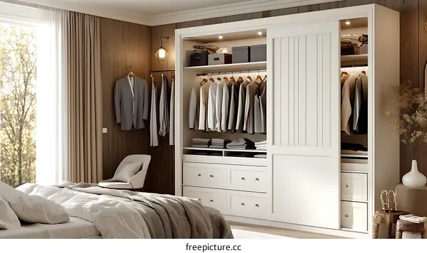Modern Elegant Walk-in Closet Design