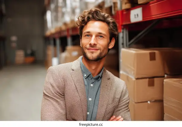 Warehouse Manager Confident Portrait