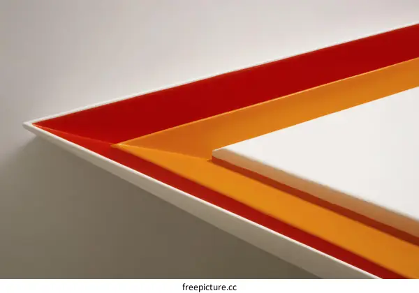 Layered Color Rectangular Dish Design
