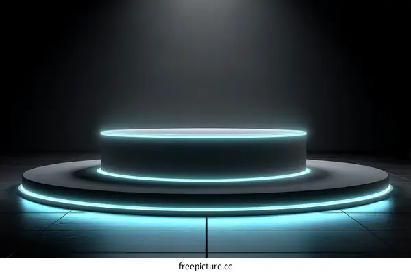 Futuristic Circular Display Platform