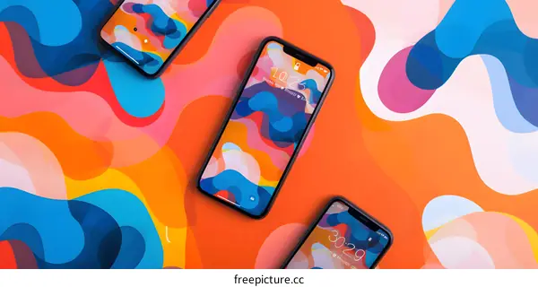 Abstract Colorful Phone Wallpaper