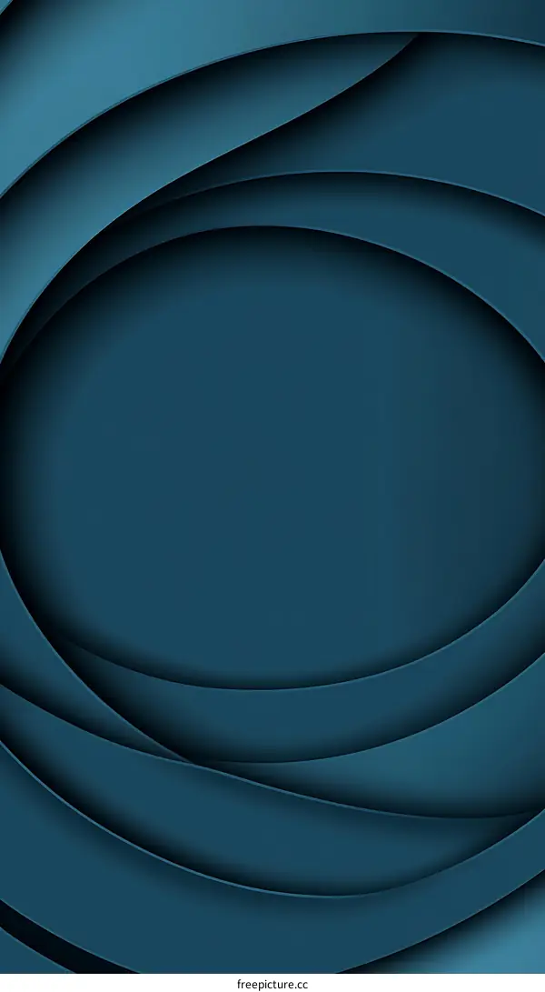 Abstract Blue Curved Lines Background