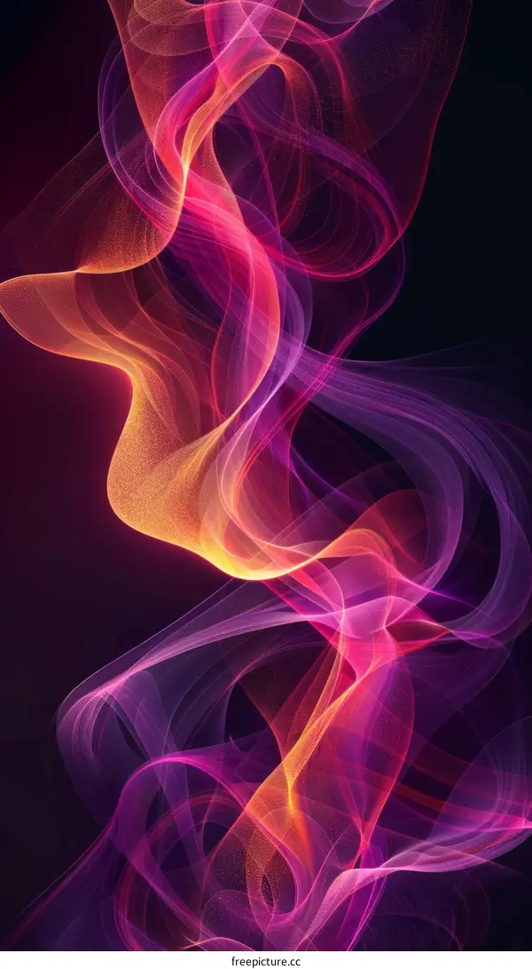 Colorful abstract background with vibrant flowing shapes