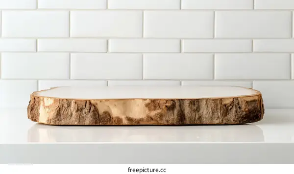 Wooden Slice Display Stand for Kitchen