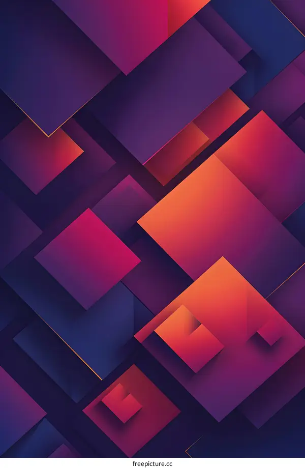 Abstract Geometric Background With Gradient Colors