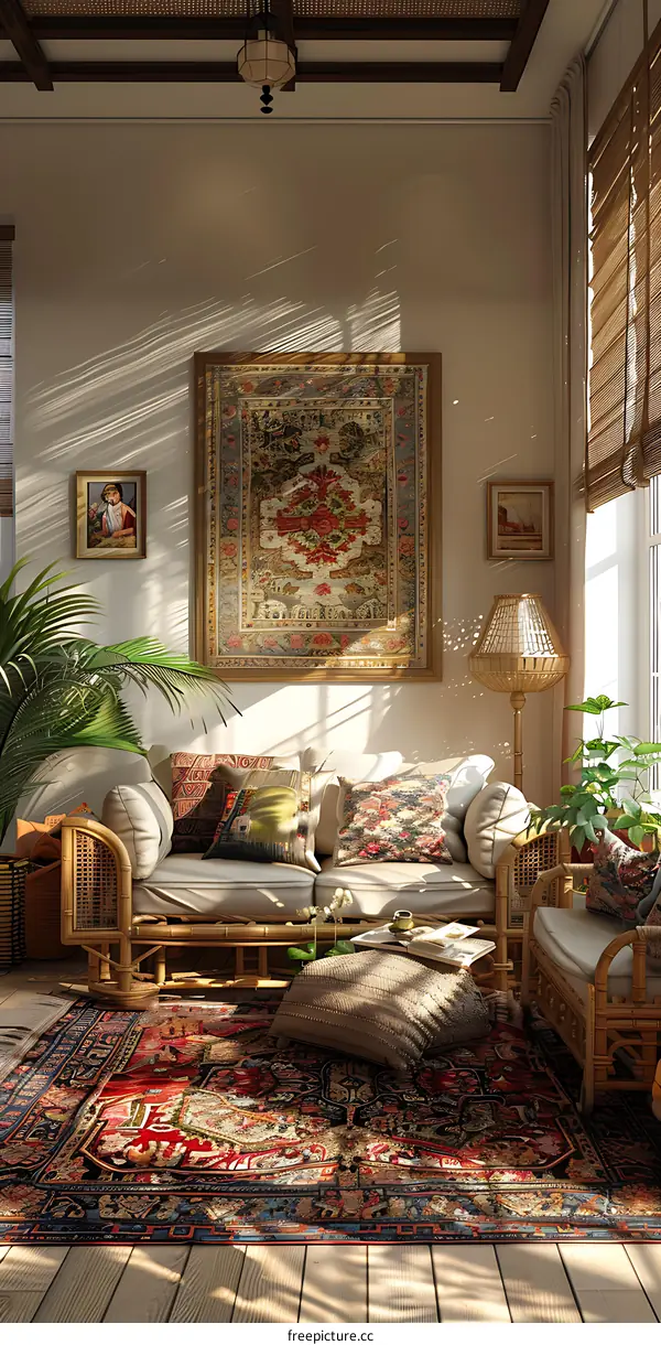 Home interior design in Persian style
