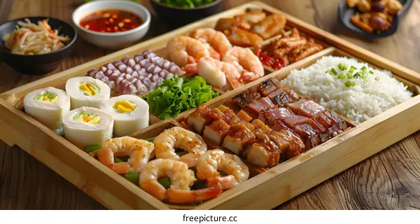 Assorted Chinese Food Platter