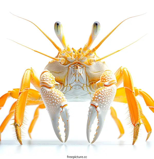 Ghost Crab on White Background