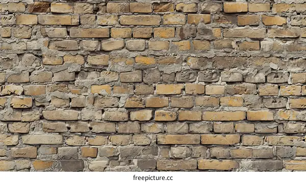 Old weathered grunge brick wall texture background