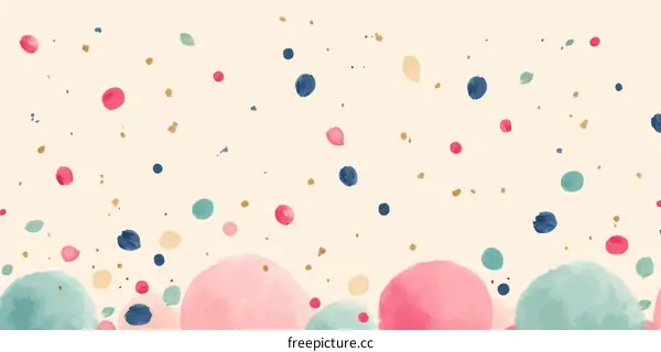 Abstract Colorful Circles and Dots Background Design