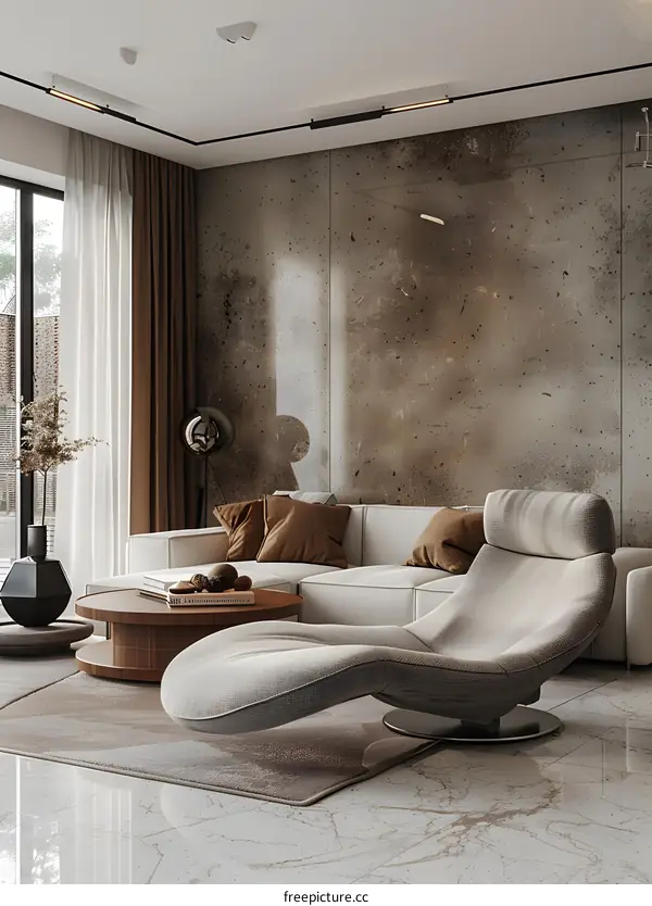 Modern minimalist living room
