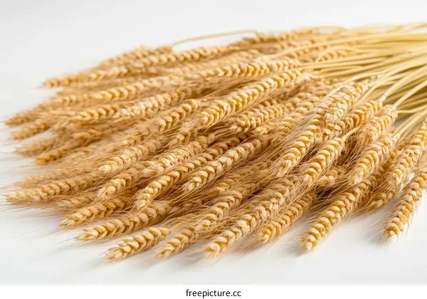 Dried Wheat Ears Close Up