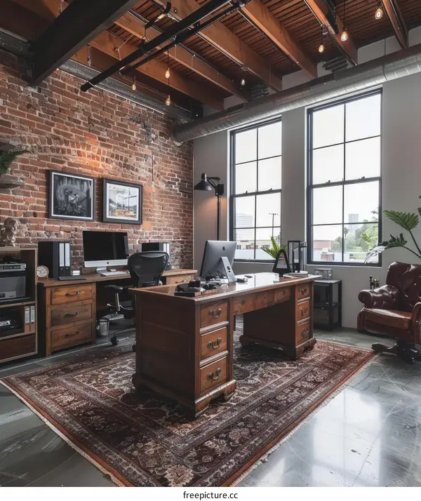 Vintage Industrial Design Inspiration for the Home Office