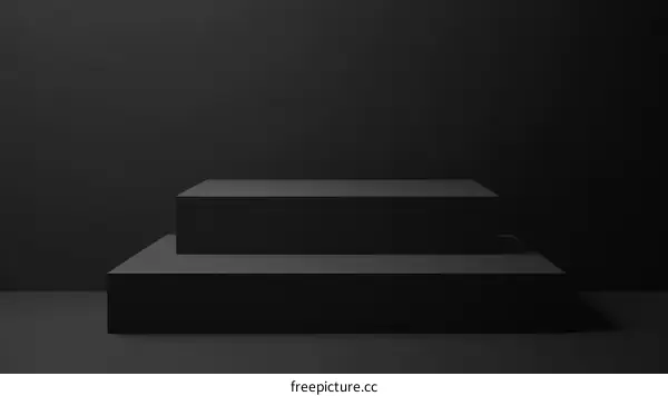 Dark Minimalist Product Display Stage