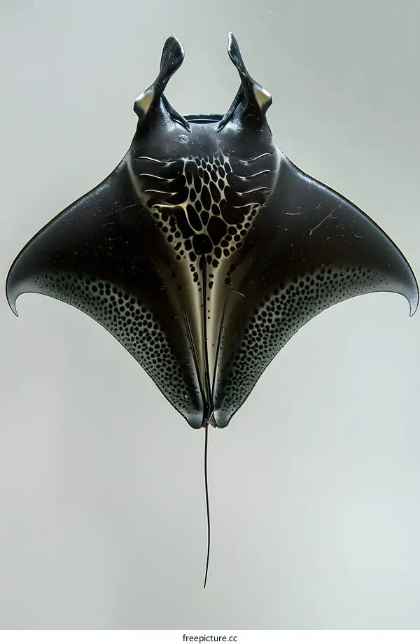 Underside of a Spotted Eagle Ray