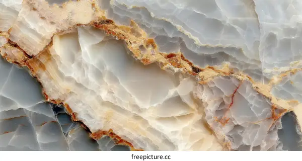 Natural Marble Texture with Abstract Veining