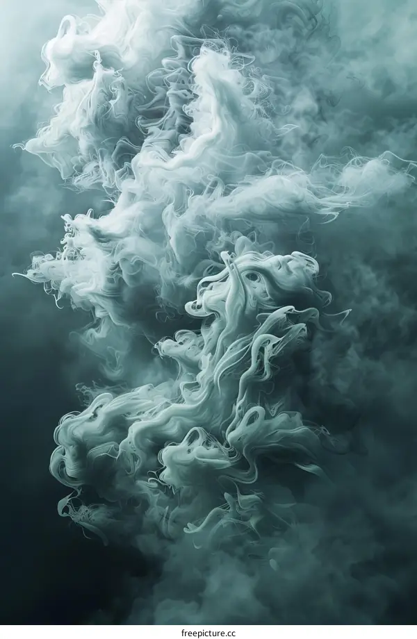 Ocean Smoke: Abstract Swirling Water