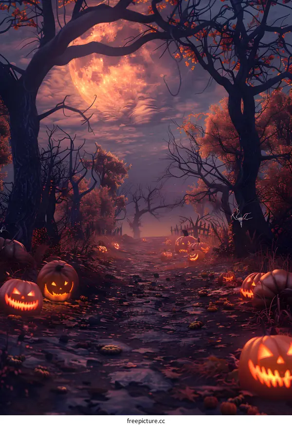 Halloween Pumpkin Field