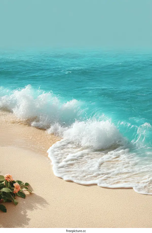 Beautiful Beach Scene with Turquoise Water