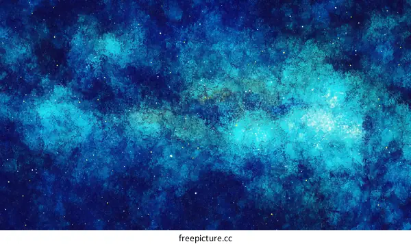 Abstract Cosmic Night Sky Illustration