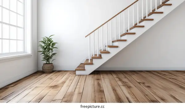 Modern Staircase Interior Design Illustration