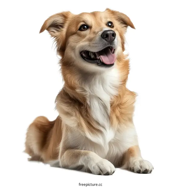Adorable Dog Portrait on White Background