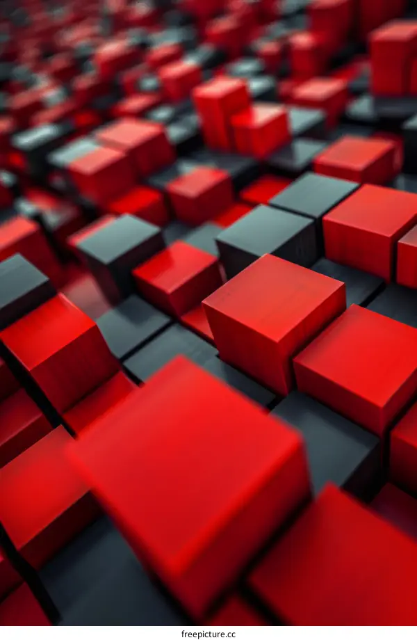 Abstract Geometric Cube Pattern