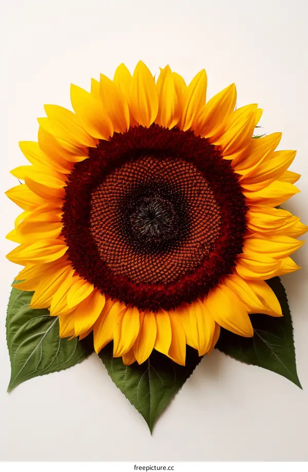 A Single Sunflower in Full Bloom