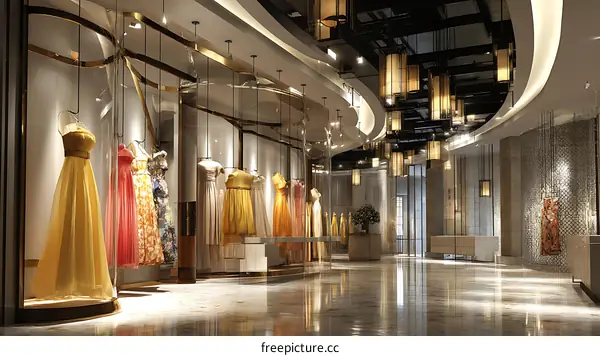 Modern Elegant Fashion Boutique Interior Design