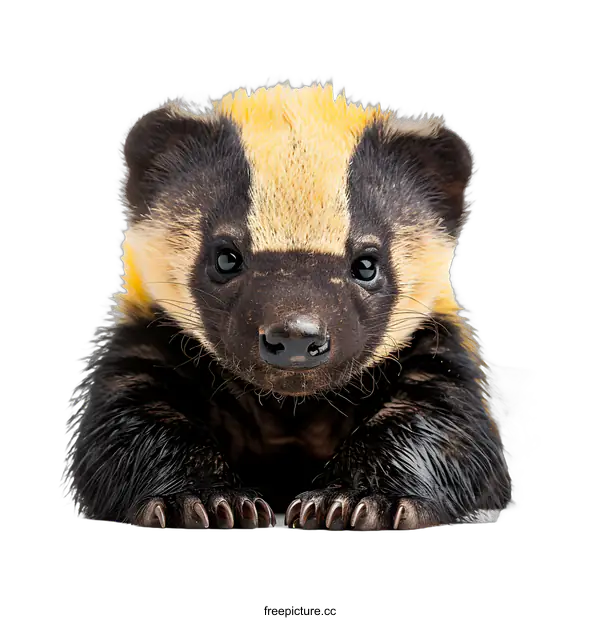[Transparent Background PNG]A baby honey badger