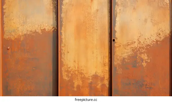 Rustic Rusty Metal Panel Texture